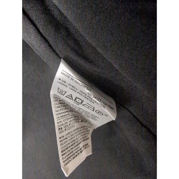 Banana Republic vegan wool wrap mini skirt gray black plaid 10 NWT - Picture 9 of 10